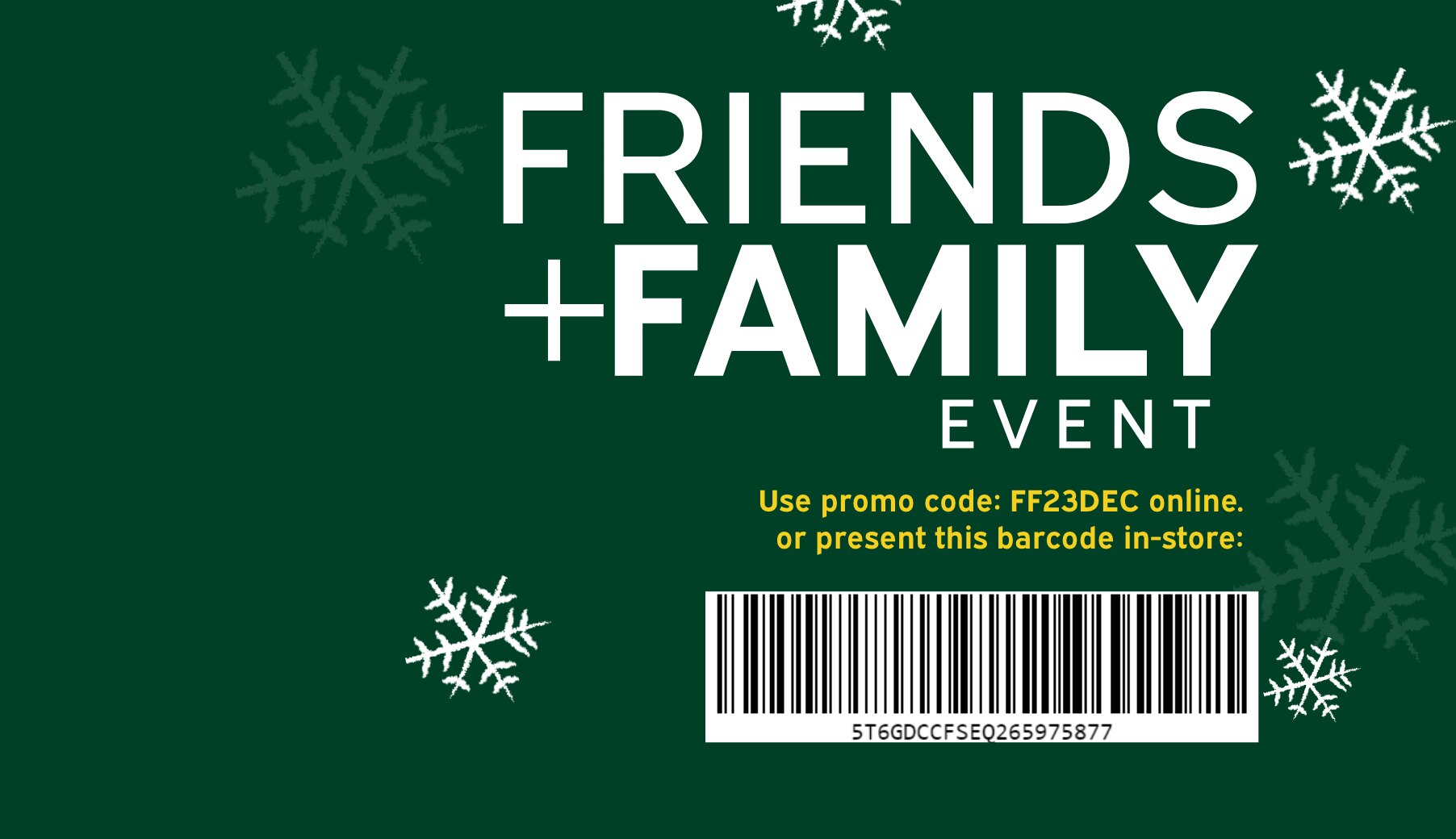 Sport Chek Canada Friends and Family sale