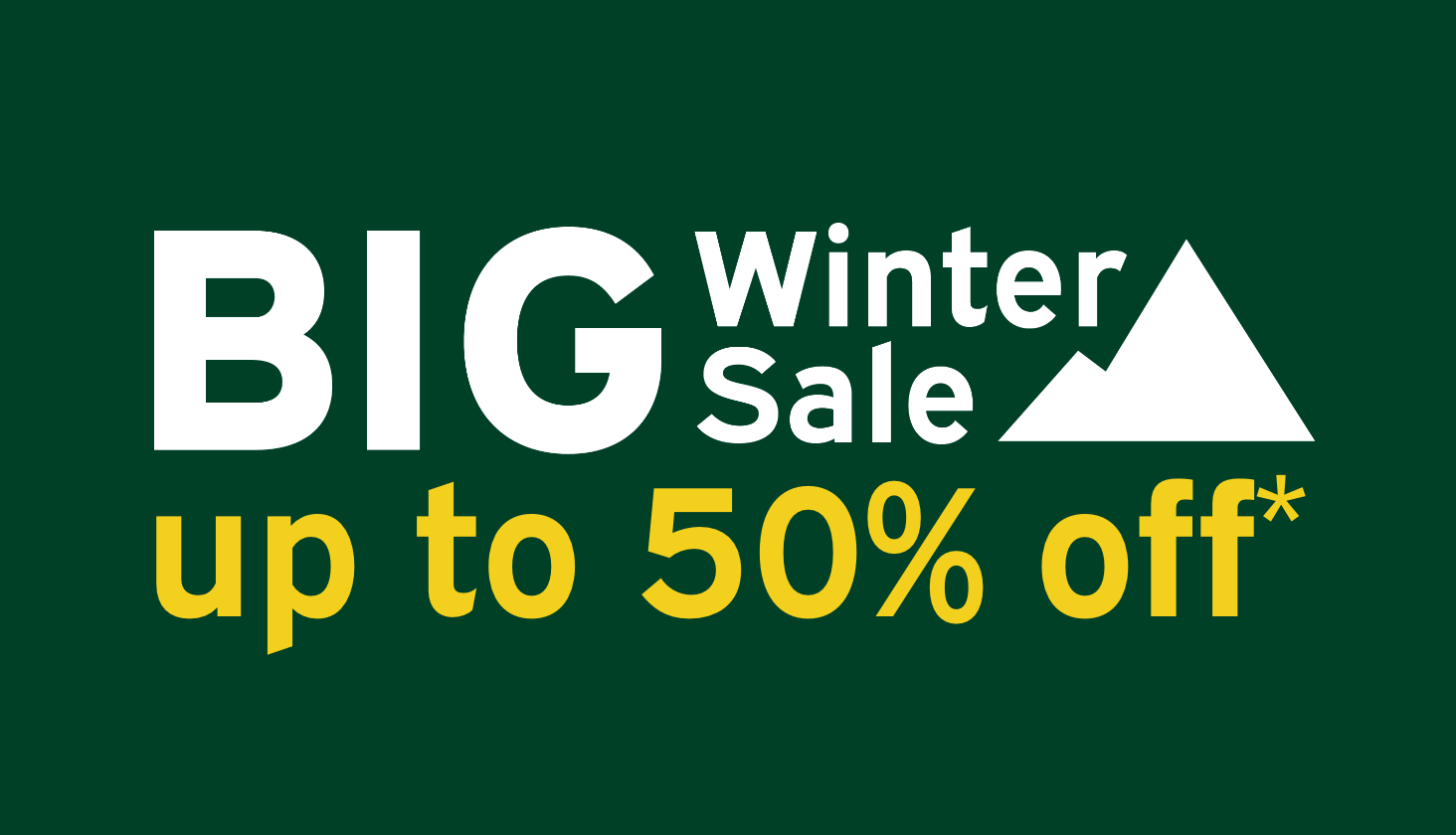 Big Winter Sale up to 50% off