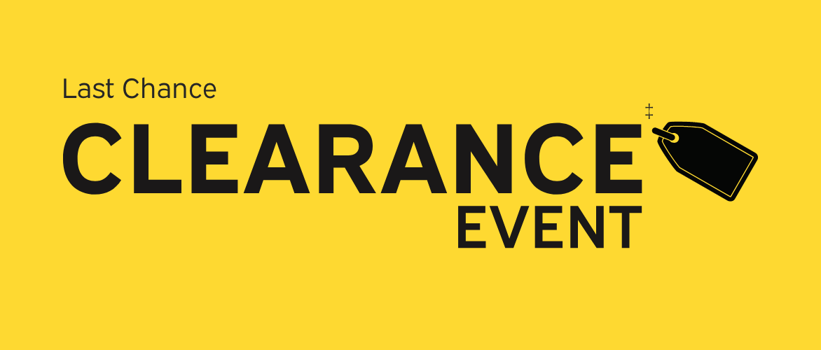 Last chance Clearance event While Quantities Last. Select brands & styles.