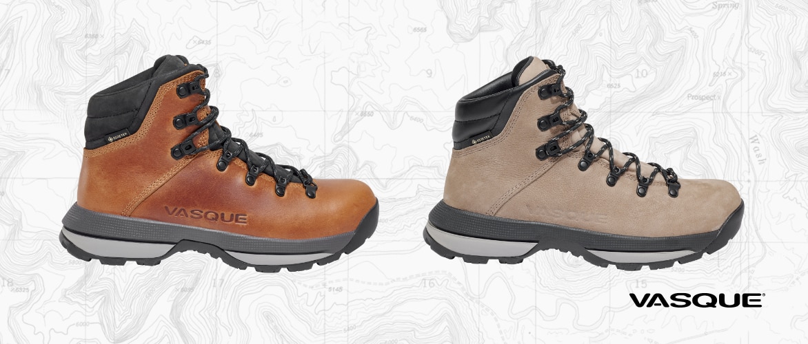 Vasque St. Elias Gore-Tex Hiking Boots. Crafted to stand up to the rigours of backpacking, these waterproof boots boast long-lasting durability and all-day comfort on any terrain.