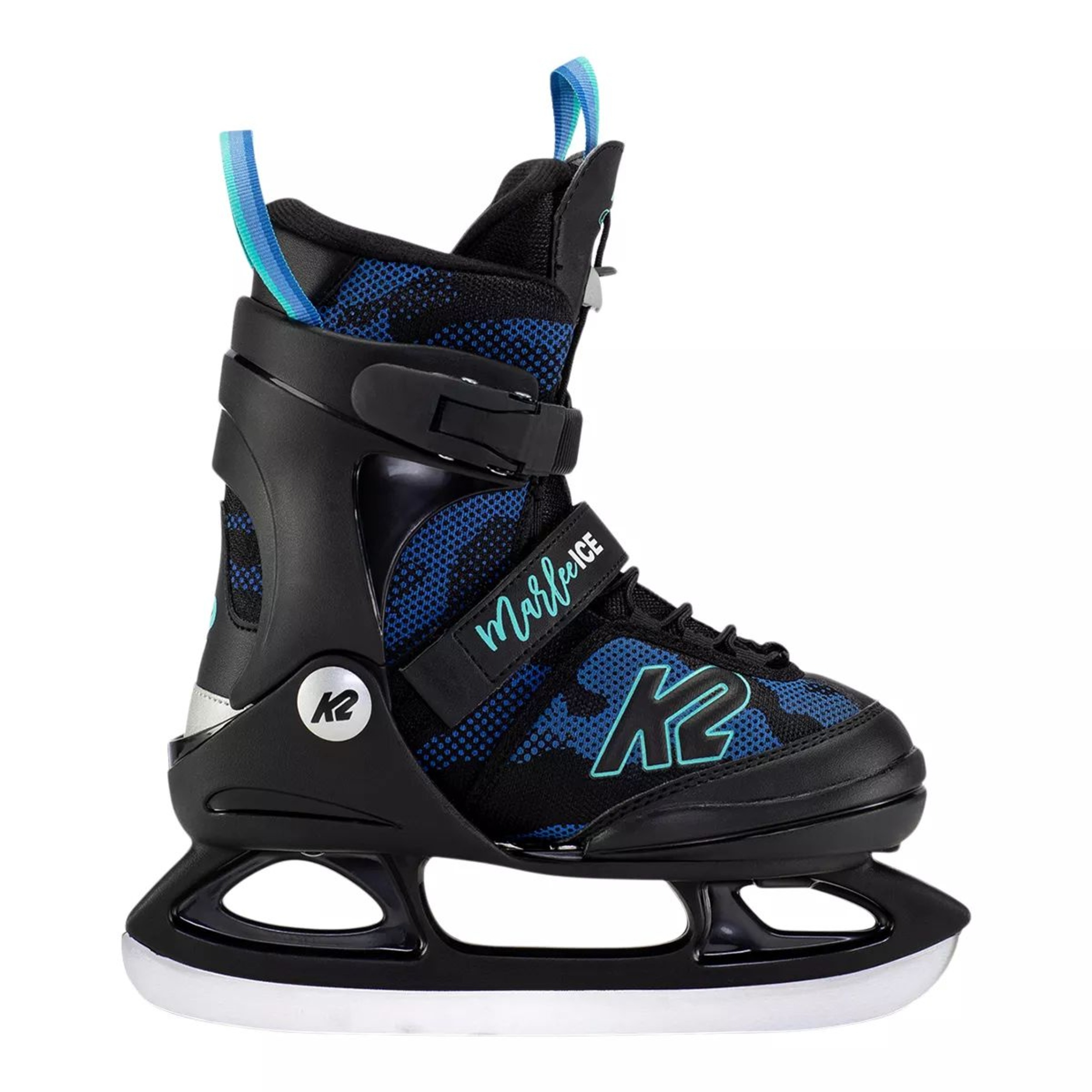 K2 Girls' Marlee Adjustable Speed-Lace Water-Repellent Ice Skates with Hockey Blades