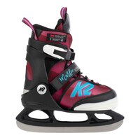 K2 Girls' Marlee Beam Adjustable Light-Up Ice Skates with Hockey Blades Side_Right
