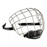 Bauer Re-Akt Wire Hockey Cage Titanium Smoke Front_Angled_Right