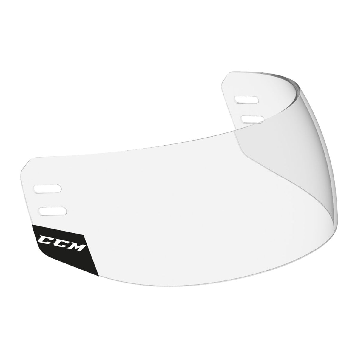 CCM Revision Certified Hockey Visor - Straight Curve Front_Angled_Right