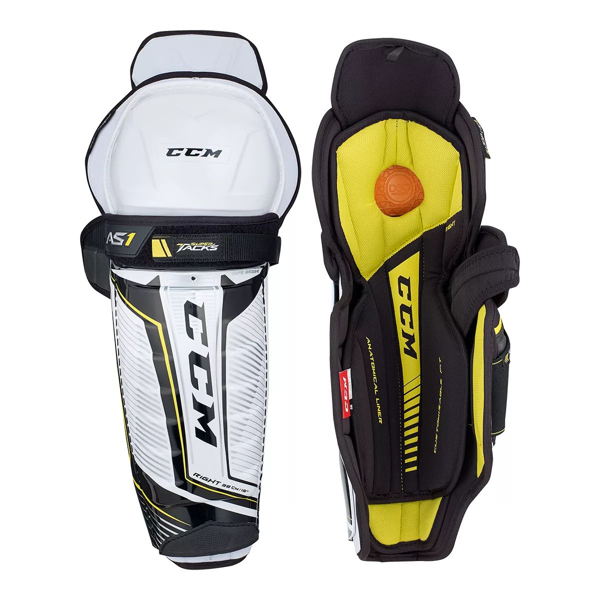 CCM Super Tacks AS1 Junior Shin Guards