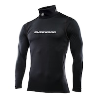 Sherwood T60 Senior Neck Guard Shirt Front_Angled_Left
