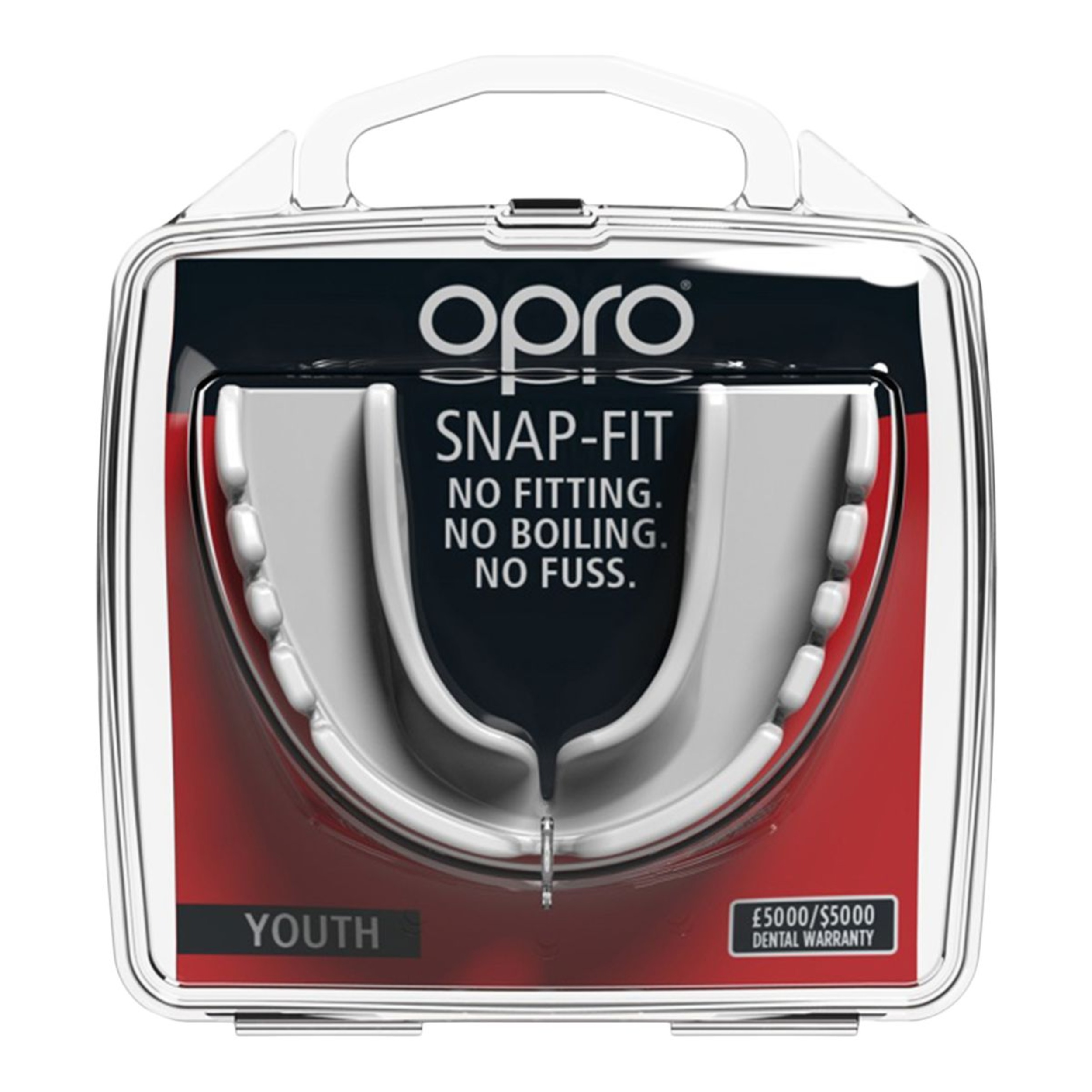 OPRO Snap-Fit Junior Mouthguard Front_Flat