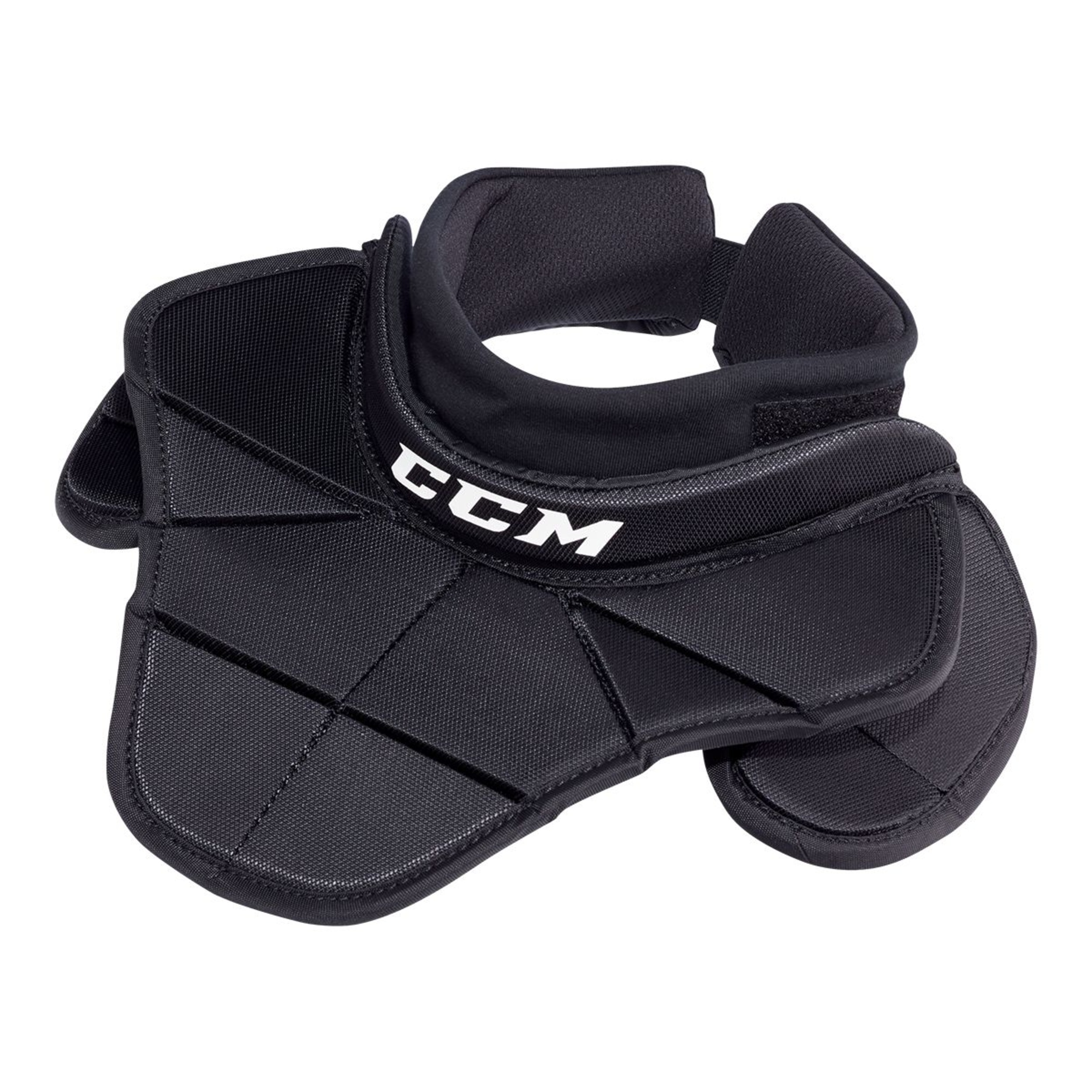 CCM BNQ Junior Goalie Throat Collar Front_Angled_Left