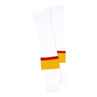 CCM S100PT NHL Knit Socks White (Away Game) Senior 28 Inch