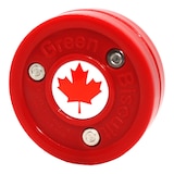 Green Biscuit Off Ice Training Puck Front_Angled_Left