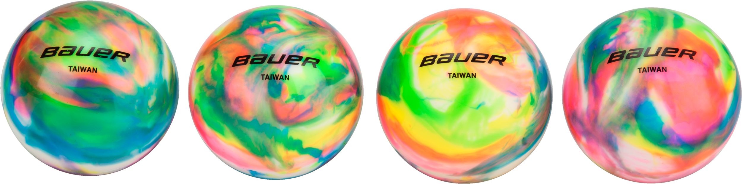 Bauer Multicoloured Hockey Ball - Case of 4 Front_Flat