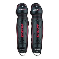 CCM Quicklite 190 Ball Hockey Junior Shin Guards Front_Flat