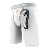 Shock Doctor Basix Youth Sliding Shorts With Flex Cup Front_Angled_Left