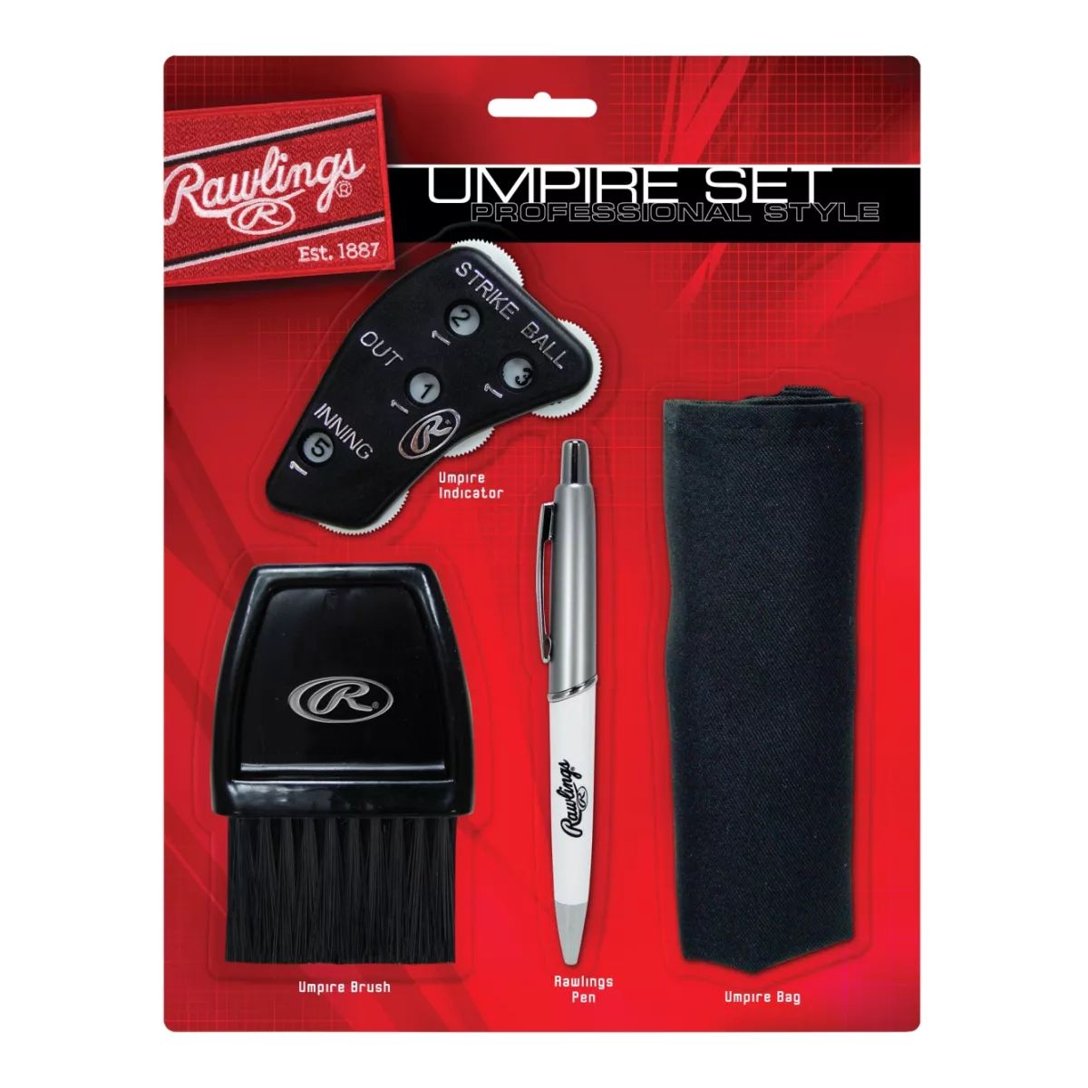 Rawlings Deluxe Umpire Game Accessory Kit Front_Flat