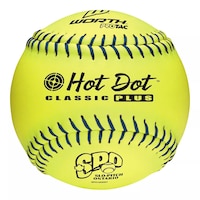 Worth SPO Hot Dot 12 Inch Softball Front_Flat