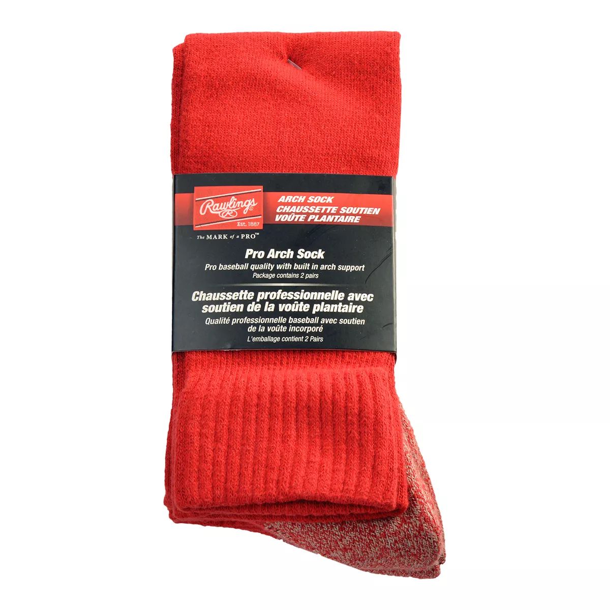 Rawlings Pro Arch 2-Pack Baseball Socks