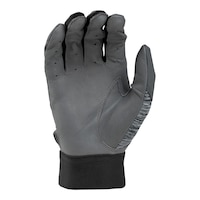 Rawlings 5150 Adult Baseball Batting Gloves - Black Front_Flat