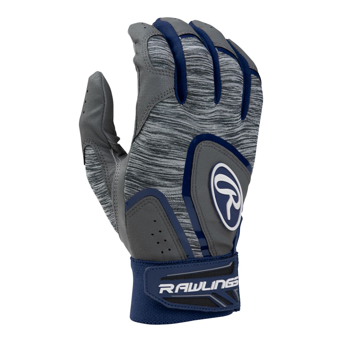 Rawlings 5150 Adult Baseball Batting Gloves - Navy