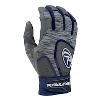 Rawlings 5150 Adult Baseball Batting Gloves - Navy Back_Angled_Left
