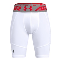 Under Armour Youth Utility Slider W/Cup - White Front_Flat