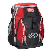 Rawlings R400 Youth Players Team Backpack Front_Angled_Right