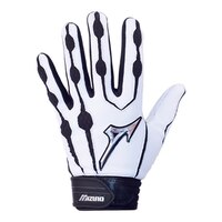 Mizuno Covert 2 Batting Glove - White/Black Back_Flat