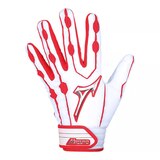 Mizuno Covert 2 Batting Glove - White/Red Back_Flat