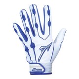 Mizuno Covert 2 Batting Glove - White/Royal Back_Flat