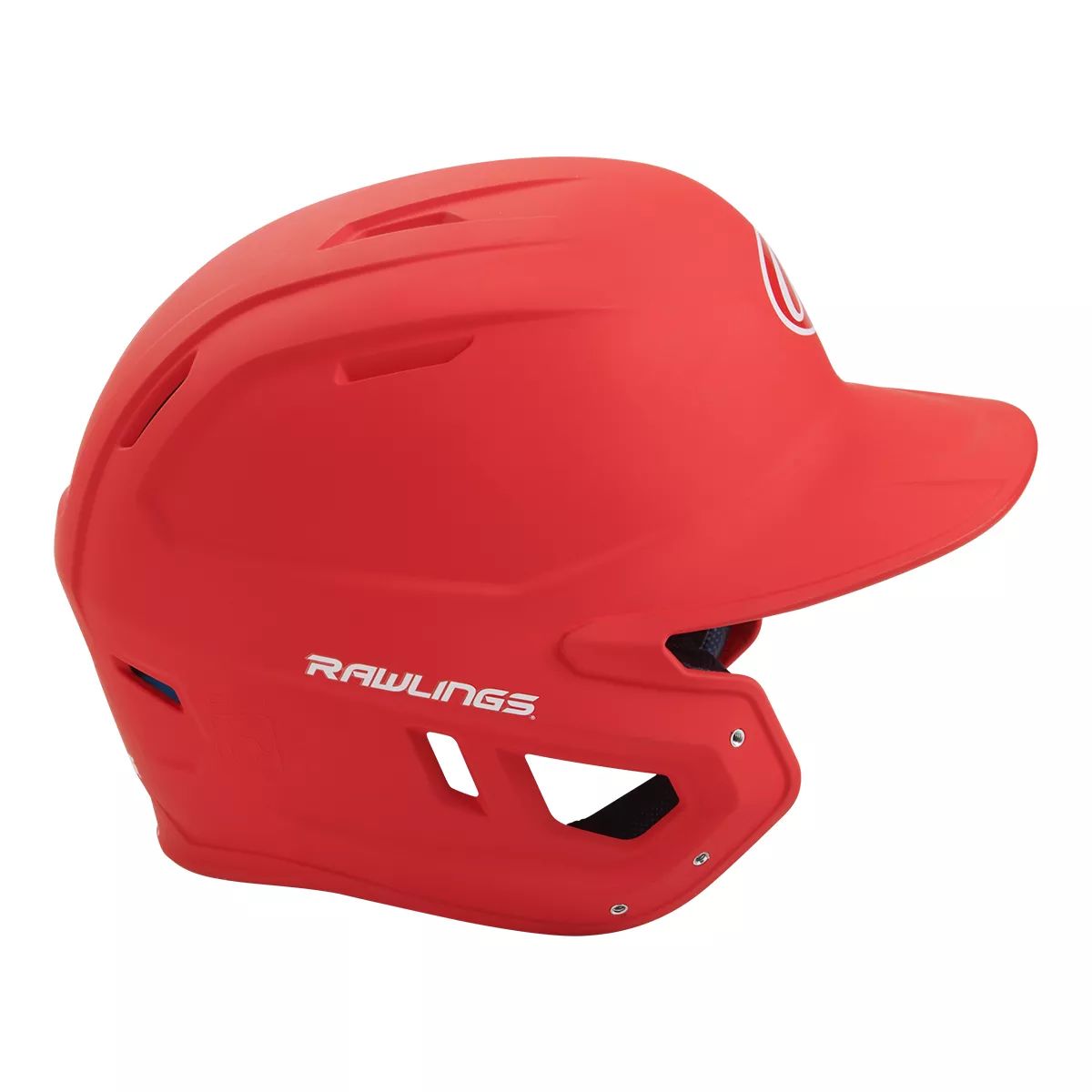 Rawlings Mach One-Tone Batting Helmet-Red