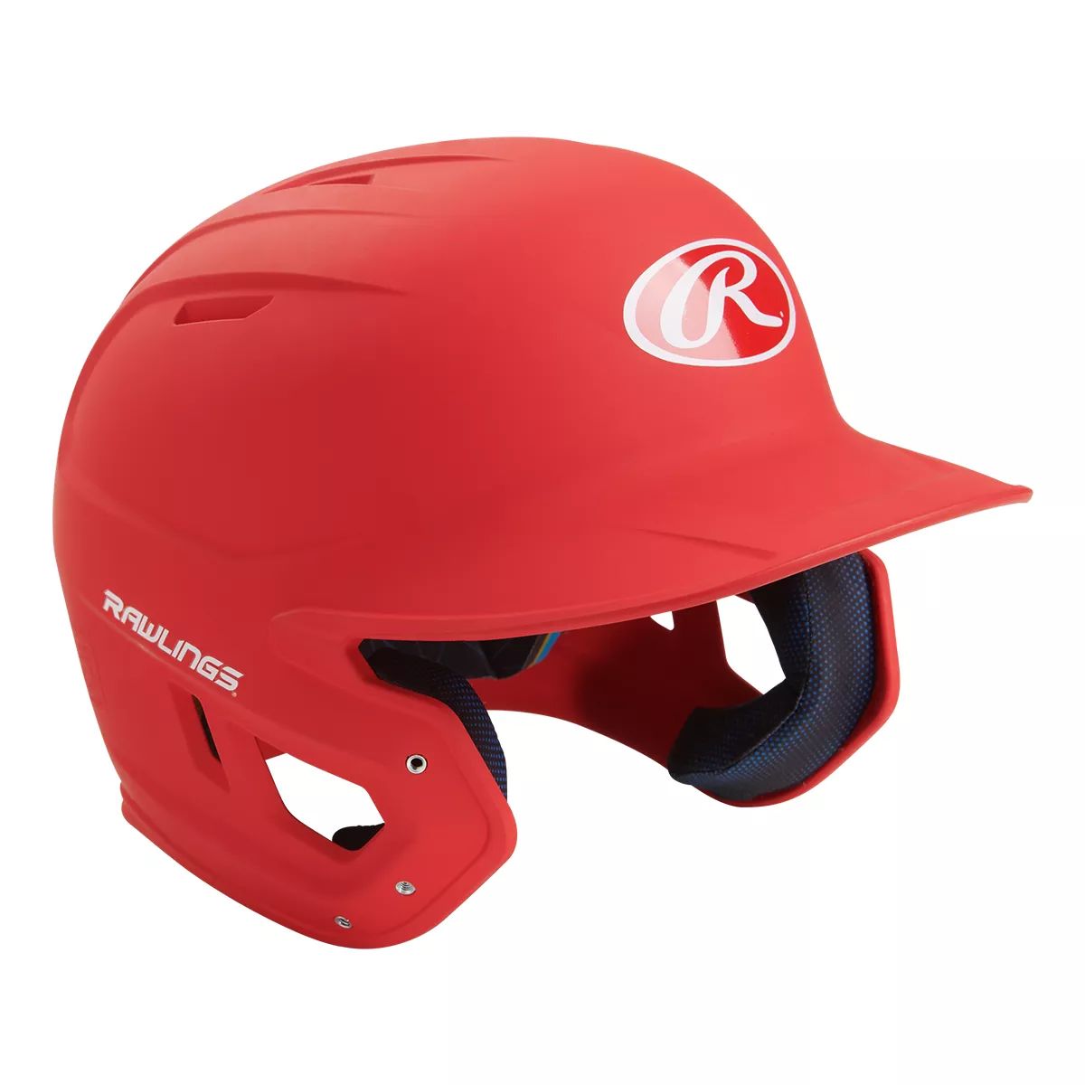 Rawlings Mach One-Tone Batting Helmet-Red