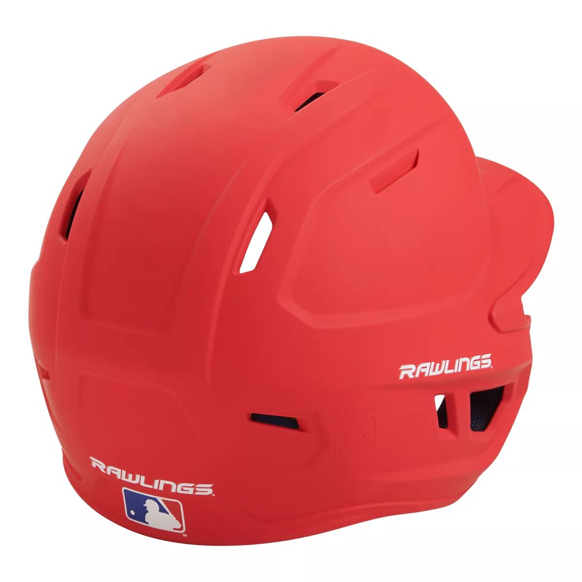 Rawlings Mach One-Tone Batting Helmet-Red