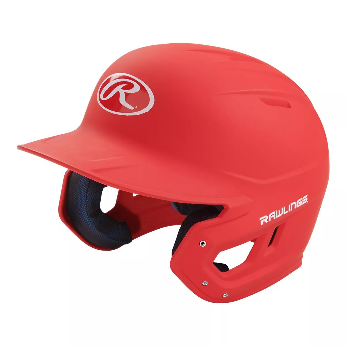 Rawlings Mach One-Tone Batting Helmet-Red