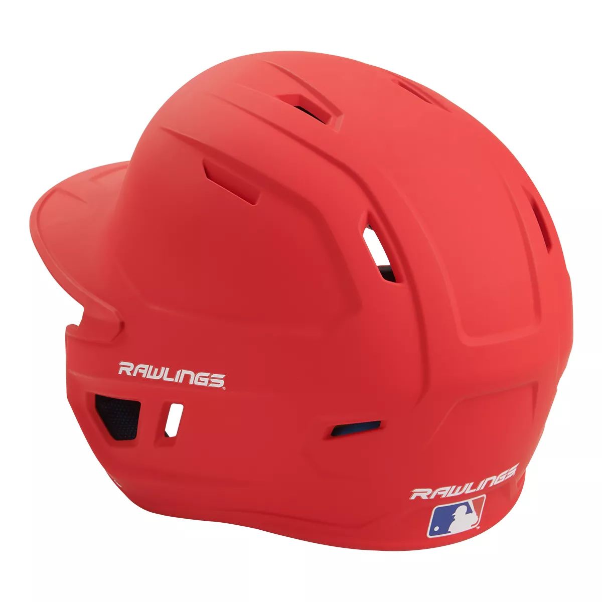 Rawlings Mach One-Tone Batting Helmet-Red