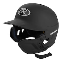 Rawlings Mach EXT Jaw Guard - Left Hand Batter Front_Angled_Left