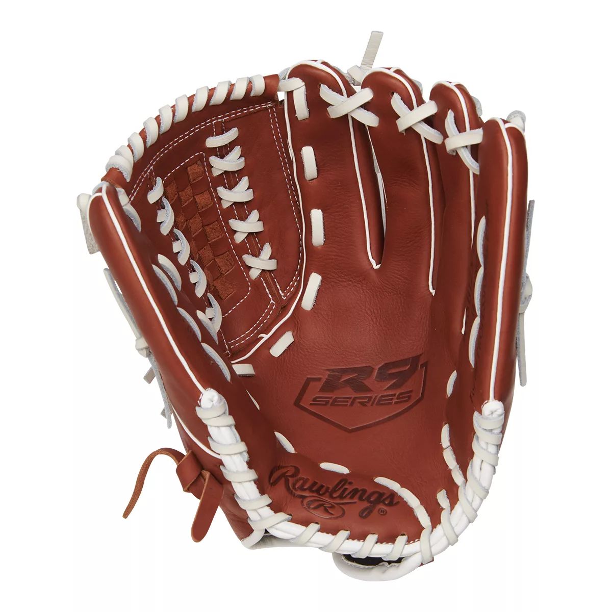 Rawlings R9 Series 12.5" Softball Glove Rhc-Brown Front_Flat