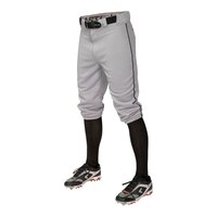 Easton Pro+Knicker Baseball Pant Youth - Grey Front_Angled_Left
