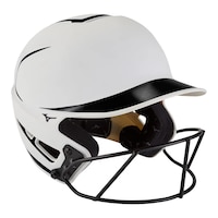 Mizuno F6 Youth Batting Helmet With Mask Front_Angled_Right