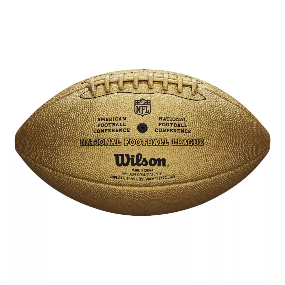 Wilson NFL 'The Duke' Metallic Gold Football -Gold
