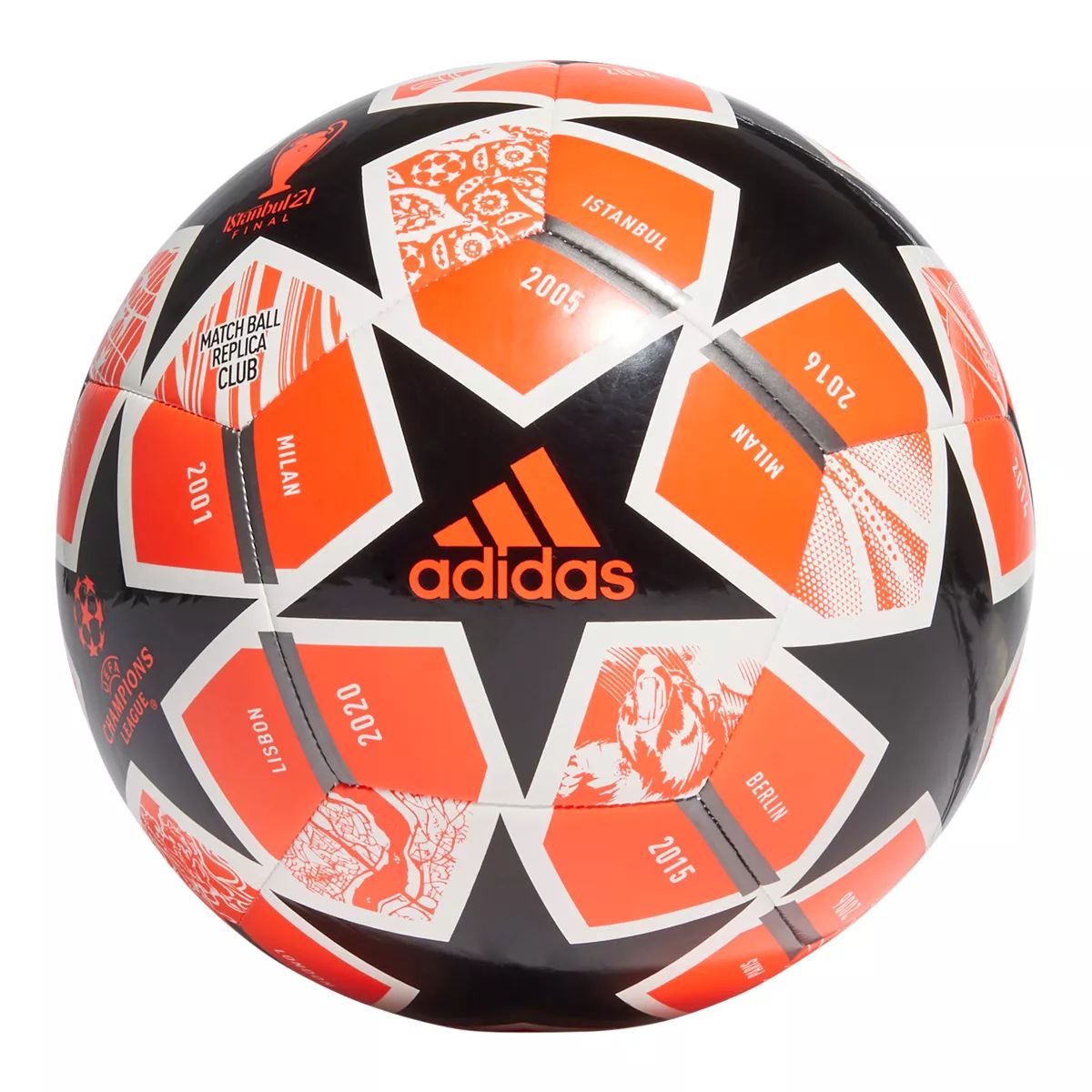 adidas Finale Club Soccer Ball - Size 3 Front_Flat