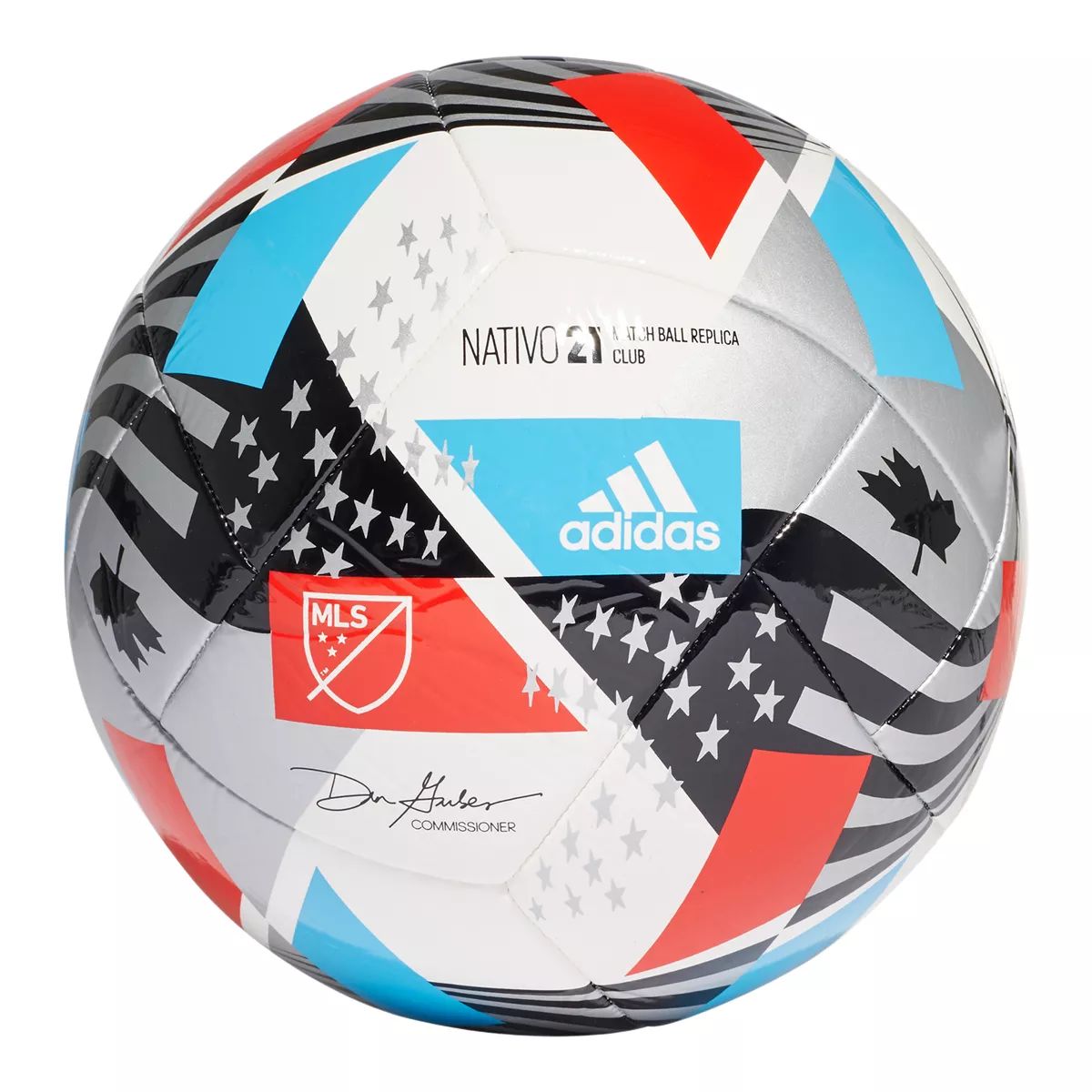 adidas MLS Club Soccer Ball - Size 4 Front_Flat