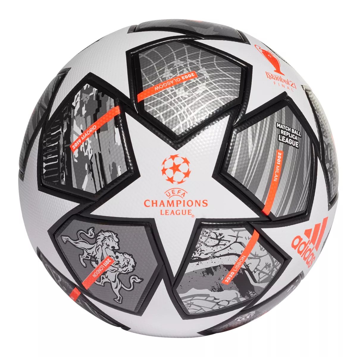adidas Finale League Soccer Ball - Size 5 Front_Flat