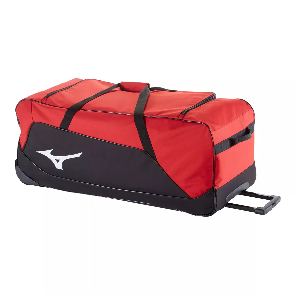 Mizuno MX Equipment G2 Wheel Bag Front_Three_Fourths_Angled_Left