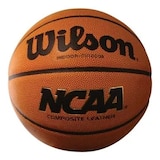 Wilson NCAA Composite Basketball, Size 7, Indoor/Outdoor Front_Flat