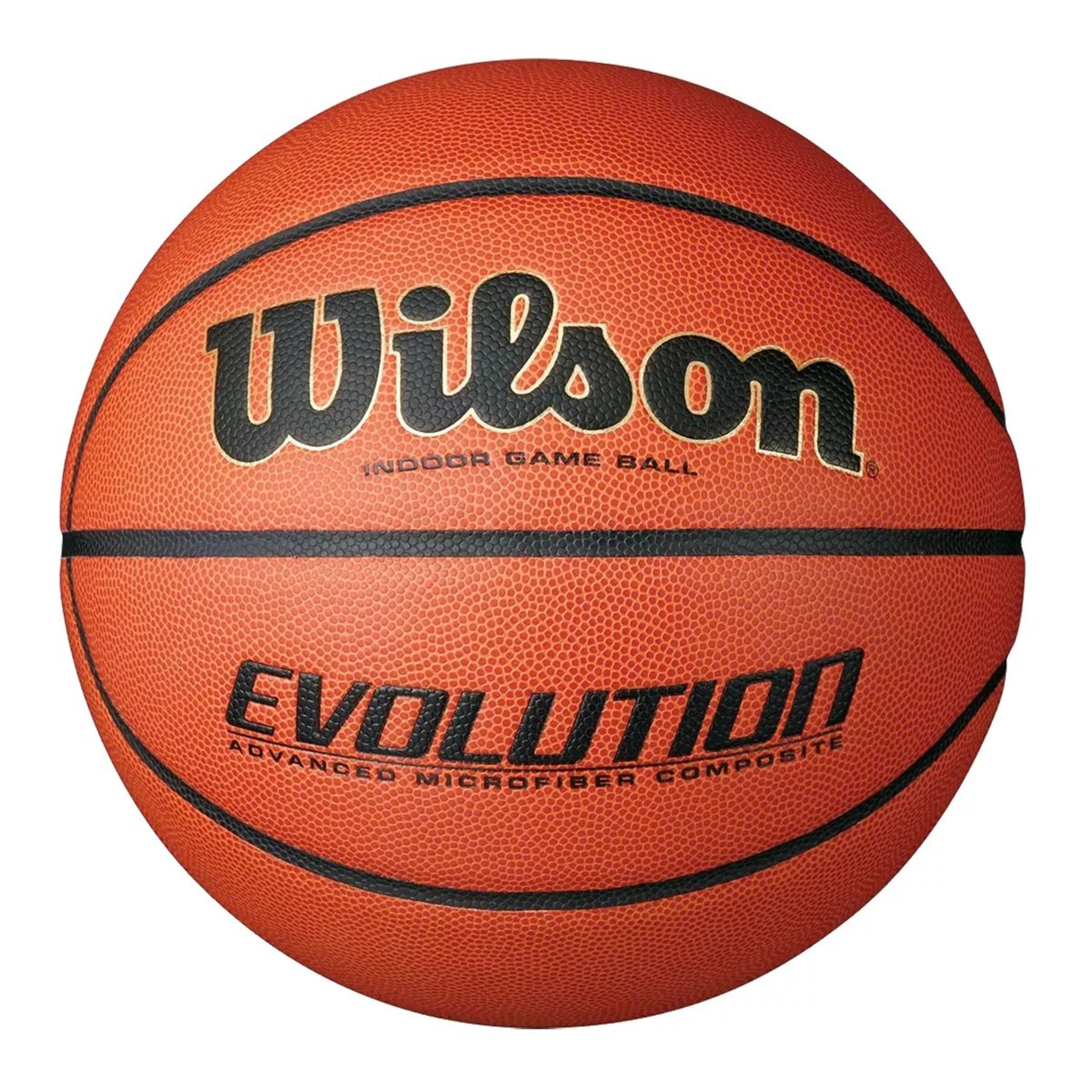 Wilson Evolution Indoor Size 7 Basketball Front_Flat