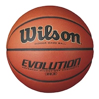Wilson Evolution Indoor Size 6 Basketball Front_Flat