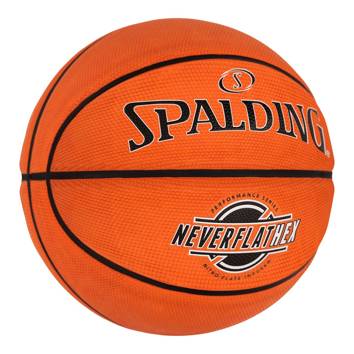 Spalding SGT NeverFlat Hexagrip Basketball Size 7