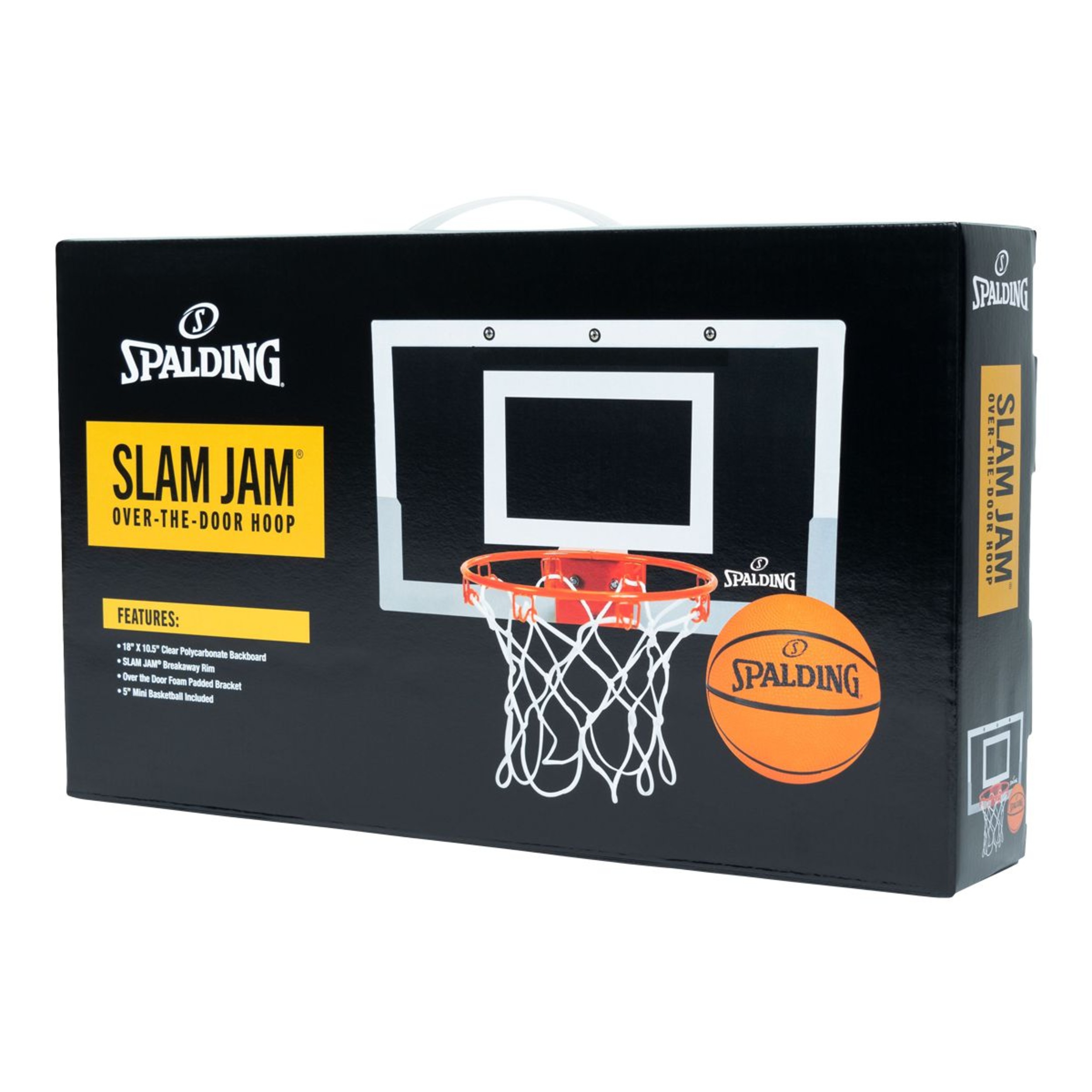 Spalding Slam Jam Over-The-Door Hoop Front_Angled_Left