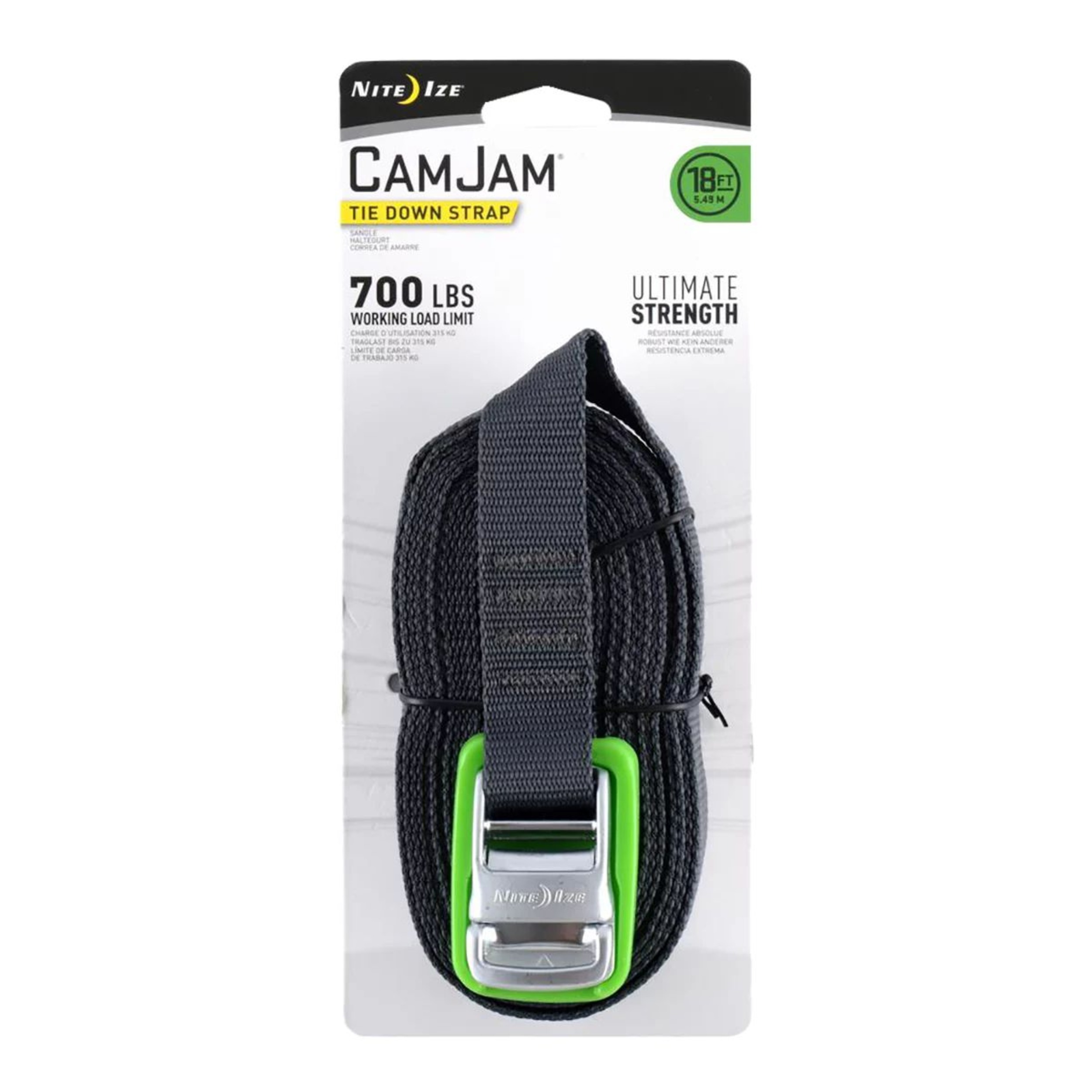 Nite Ize Camjam 5m Tie Down Strap Front_Flat