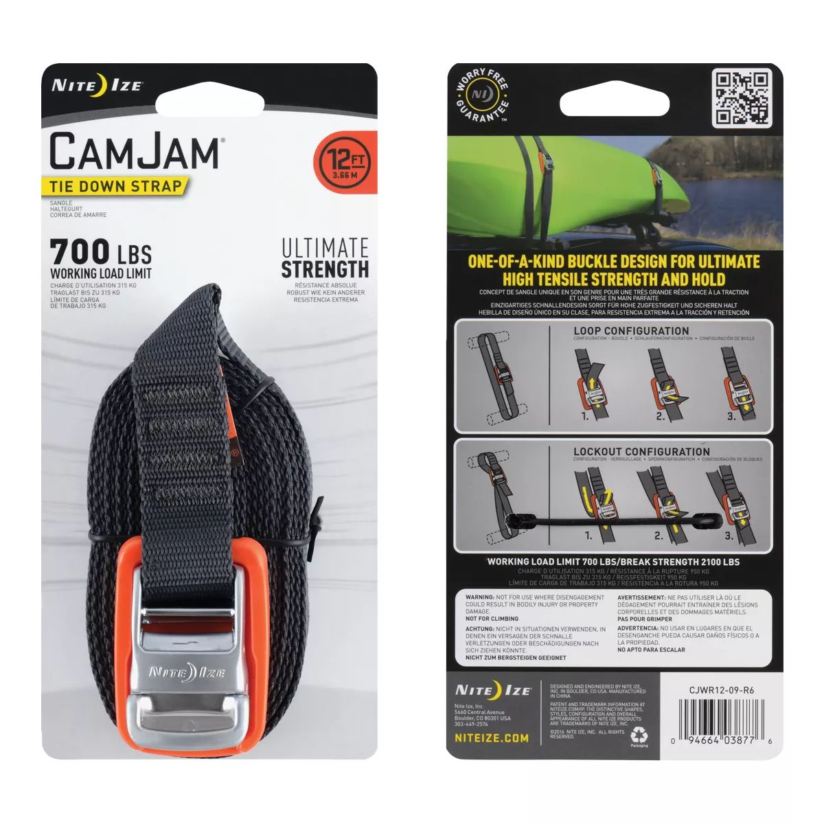 Nite Ize Camjam 12 Feet Tie Down Strap Composite_or_Mixed