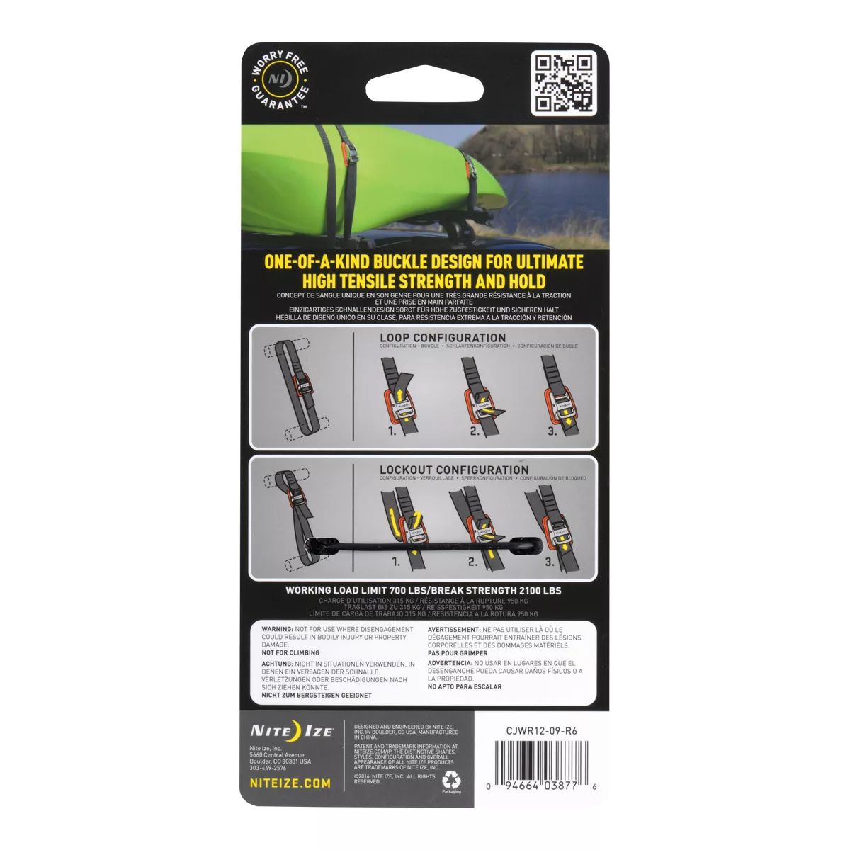 Nite Ize Camjam 12 Feet Tie Down Strap Back_Flat